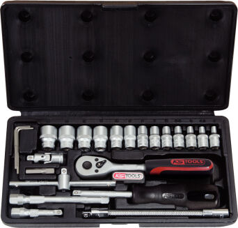 Zestaw nasadek 1/4" 6-kątne SUPERLOCK 25szt. KS TOOLS 911.0625