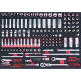 Nasadki  1/4"+3/8"  136szt wkładka 1/1 KS TOOLS 711.1136