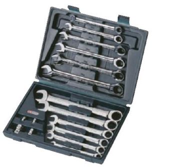 KS TOOLS Zestaw kluczy z grzechotką 8-19 503.4266