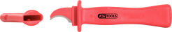 KS TOOLS Izolowany nóż do kabli ostrze hakowe 35mm L=165mm 117.1394