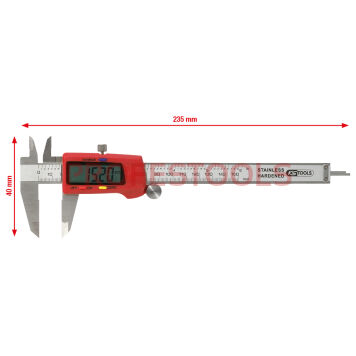 Suwmiarka elektroniczna 150mm x 40mm dokładność 0,03 KS TOOLS 300.0532