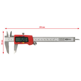 Suwmiarka elektroniczna 150mm x 40mm dokładność 0,03 KS TOOLS 300.0532