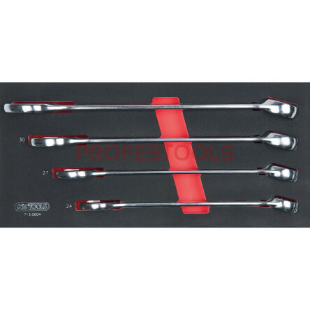 Klucze płasko-oczkowe 24-32mm 4szt wkładka 1/3 KS TOOLS 713.0004