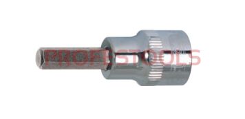 KS TOOLS Nasadka 1/2" z grotem 6-kt calowym 1/4" krótki CHROME 918.1703