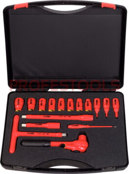 KS TOOLS Izolowany zestaw nasadek 1/2" 16sz. 117.1860