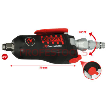 Pneumatyczny wkrętak udarowy 3/8" max 108Nm L=140Nm MONSTER KS TOOLS 515.3830