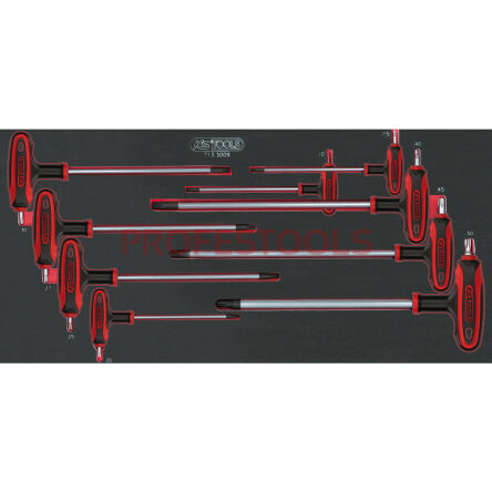 Klucze imbusowe z rączką TORX 9szt wkładka 1/3 KS TOOLS 713.3009