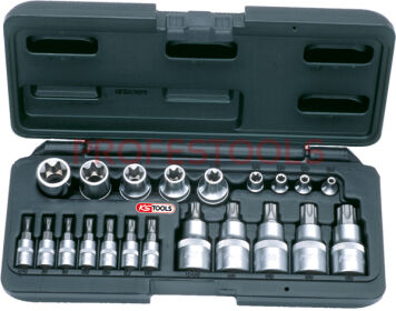 Zestaw nasadek 21szt TORX 1/4"- 1/2" KS TOOLS 911.4307