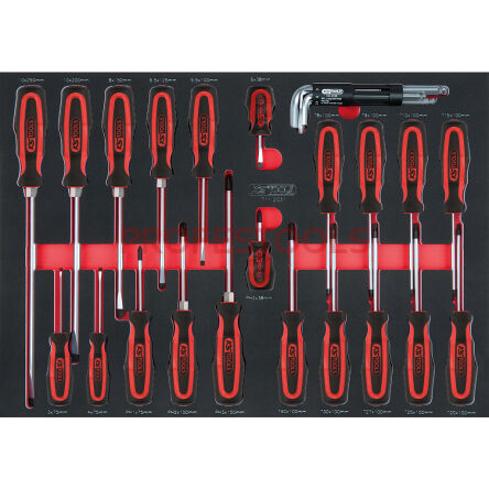 Wkrętaki PH+ płaskie +TORX, klucze imbusowe  29szt  wkładka 1/1 KS TOOLS 711.1029