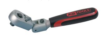 KS TOOLS Grzechotka 1/4" z przegubem L=140mm 45 zębów CLASSIC 911.1495