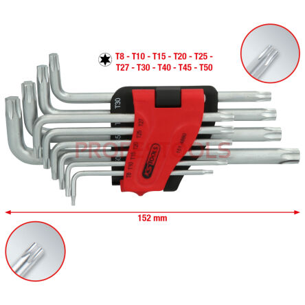 Klucze imbusowe TORX długie10szt T8-T50 KS TOOLS 151.4880