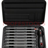 KS TOOLS Zestaw wkrętaków z wymiennymi końcówkami 9sz. ERGOTORQUE 911.2400