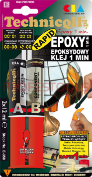 TECHNICQLL Epoksydowy klej bezbarwny  E-358