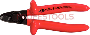 KS TOOLS Izolowane nożyce jednoręczne do kabli miedź i alu Fi 15mm L=160mm CLASSIC 117.1286