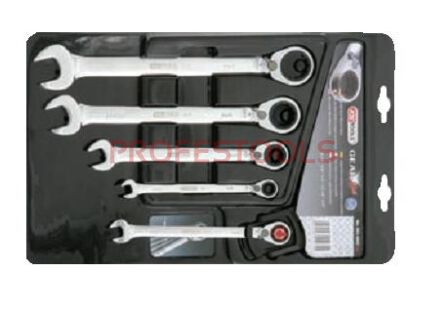 KS TOOLS Zestaw kluczy z grzechotką calowych 503.4602