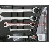 KS TOOLS Zestaw kluczy z grzechotką calowych 503.4602