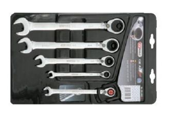 KS TOOLS Zestaw kluczy z grzechotką calowych 503.4602