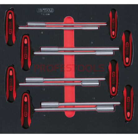 Wkrętaki nasadowe 7-14mm 8szt wkładka 2/3 KS TOOLS 712.1008