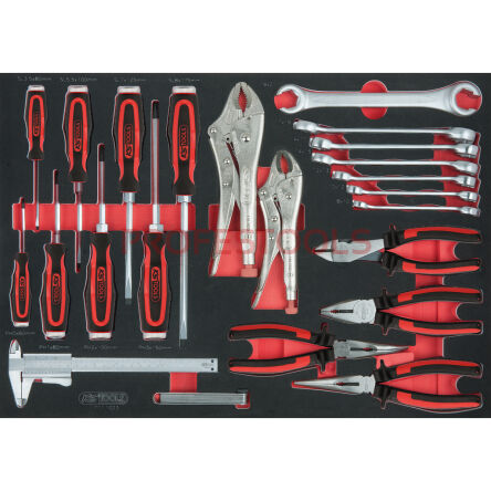 Szczypce, wkrętaki PH+ płaskie+ TORX 27szt  wkładka 1/1 KS TOOLS 711.1023