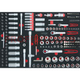 Nasadki 1/4"+3/8"+1/2" 180szt wkładka 1/1 KS TOOLS 711.0180