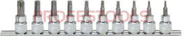 KS TOOLS Zestaw nasadek 3/8" z grotem TORX T10-T55 CHROME 918.3939	