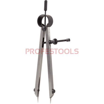 Cyrkiel sprężynowy prosty z wymiennym szpicem A=240mm L=300mm KS TOOLS 300.0432