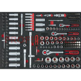 Nasadki  1/4"+3/8"+1/2" 179szt wkładka 1/1 KS TOOLS 711.0179