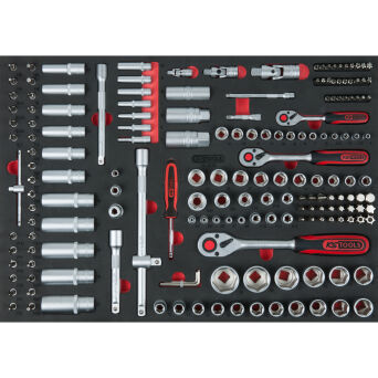 Nasadki  1/4"+3/8"+1/2" 179szt wkładka 1/1 KS TOOLS 711.0179