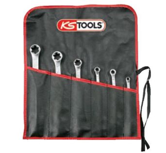 KS TOOLS Zestaw kluczy oczkowych TORX TX-E E6-E24, 6sz.