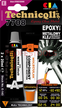 TECHNICQLL Epoksydowy klej metalowy E-143