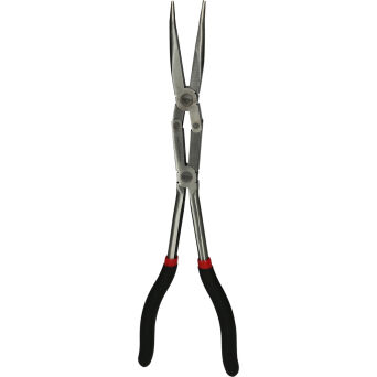 Szczypce szpiczaste wygięte przedłużane L=210mm KS TOOLS 500.7163