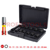 Zestaw nasadek udarowych 1/2" 6-kątne 10-24mm 12szt KS TOOLS 515.0112