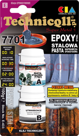 TECHNICQLL Epoksydowa pasta stalowa E-433