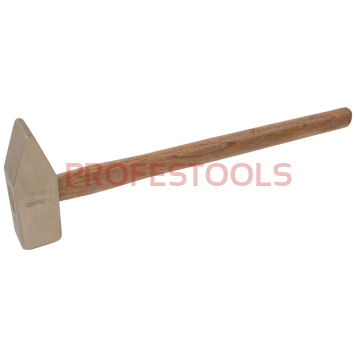 Nieiskrzący młot 3000g L=900mm drewniany trzonek BRONZE  KS TOOLS 963.2031