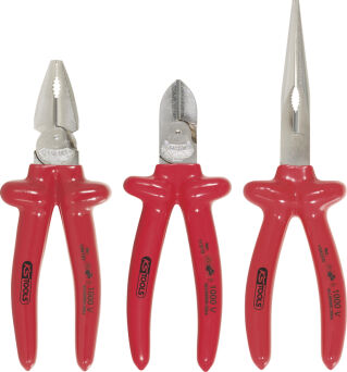 KS TOOLS Zestaw szczypiec izolowanych CLASSIC 3sz. 117.1710