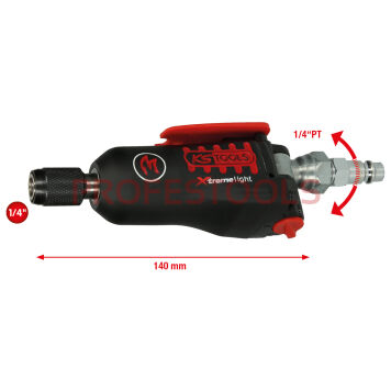 Pneumatyczny wkrętak na bity 1/4" max 108Nm L=140Nm MONSTER KS TOOLS 515.3835