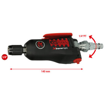 Pneumatyczny wkrętak na bity 1/4" max 108Nm L=140Nm MONSTER KS TOOLS 515.3835