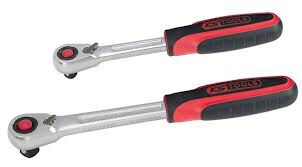 KS TOOLS Zestaw grzechotek 1/4-1/2 SLIM 920.0002