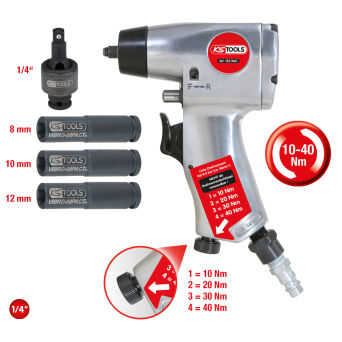 Pneumatyczny klucz udarowy 1/4" do świec 10- 40Nm KS TOOLS 152.1060