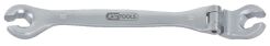 KS TOOLS Klucz oczkowy otwarty do przewodów hamulcowych 19mm z przegubem CHROME