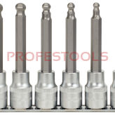 KS TOOLS Zestaw nasadki 1/2" z gtrotem 6-kt długie kulowe 5-12mm 6sz. CLASSIC 911.1650