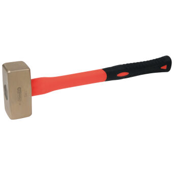 Nieiskrzący młotek dwuobuchowy 1250g L=400mm kompozytowy trzonek BRONZE  KS TOOLS 963.2062