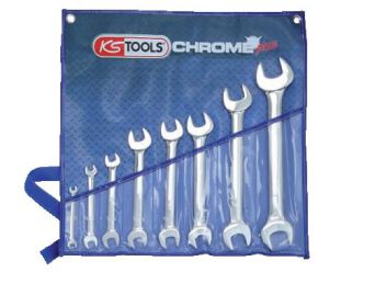 KS TOOLS Zestaw kluczy płaskich 3sz. CHROME