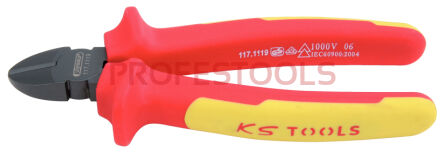 KS TOOLS Szczypce tnące boczne L=156mm izolowane 1000V ERGOTORQUE 117.1119