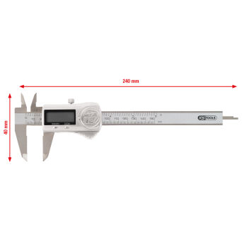 Suwmiarka elektroniczna IP67 150mm dokładność +/- 0.01 KS TOOLS 300.0531