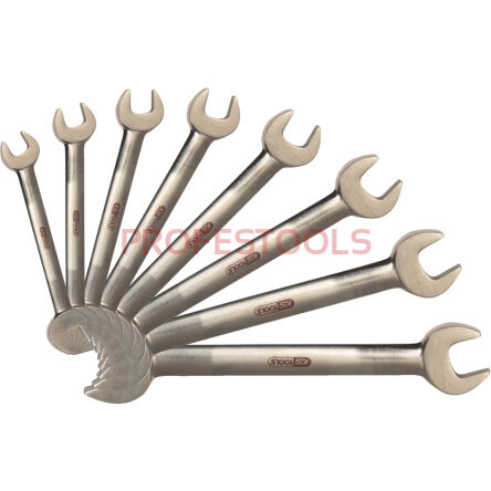 Niemagnetyczne klucze płaskie 8szt 6-19mm TYTAN KS TOOLS 965.0148