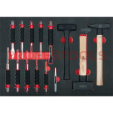 Wybijaki, przecinaki, młotki 14szt  wkładka 1/1 KS TOOLS 711.0014