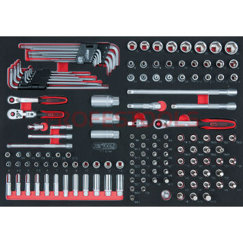 Nasadki  1/4"+3/8"  144szt wkładka 1/1 KS TOOLS 711.0144