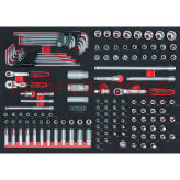 Nasadki  1/4"+3/8"  144szt wkładka 1/1 KS TOOLS 711.0144