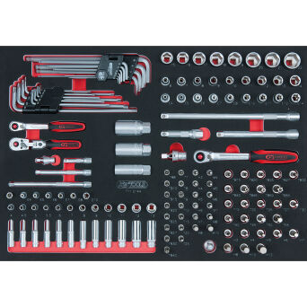 Nasadki  1/4"+3/8"  144szt wkładka 1/1 KS TOOLS 711.0144